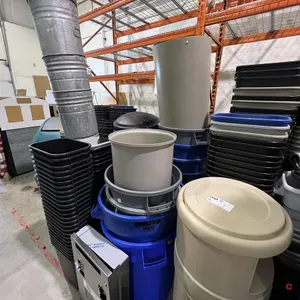 Assortment of Garbage Bins and Cans
 UNRESERVED