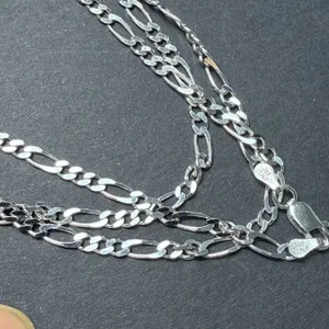 SILVER (8.6G) 24 INCH ITALIAN RHODIUM CHAIN, SUGGESTED RETAIL VALUE $500