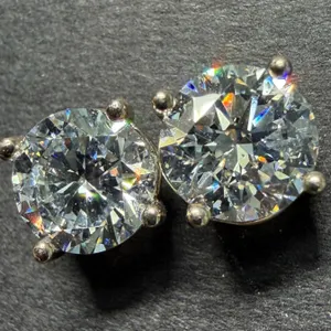 10K(1.26G), LAB DIAMOND (2.04CT)EARRINGS, APPRAISED INSURANCE VALUE $2000