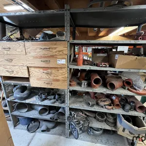 Shelf of Assorted Pump Parts, Electrical Parts & More (Shelving Not Included) 
 UNRESERVED