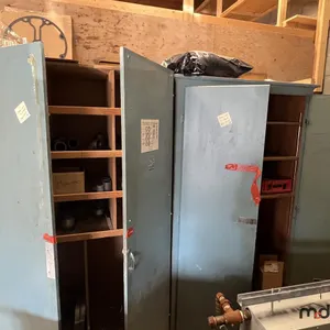 (2) Cabinets & Wall-Mounted Cabinet (Contents Included)
 UNRESERVED