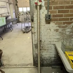 Vintage wood survey stick