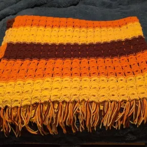 Fall colored afghan