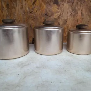 Vintage Mirro metal cannisters