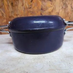 Cooks Essentials 4 qt cast iron pot with lid (can