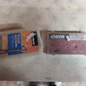Grease fittings and wedge anchors