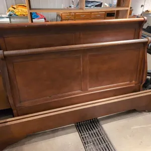 Queen sleigh headboard, footboard, rails matches