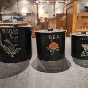 Vintage plastic nesting cannisters