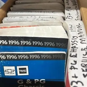 Box of 1995 / 1996 General Motors Service Manuals