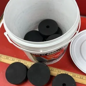Small Pail of Hockey Pucks *NO SHIPPING