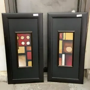 PAIR OF ABSTRACT STYLE PICTURES