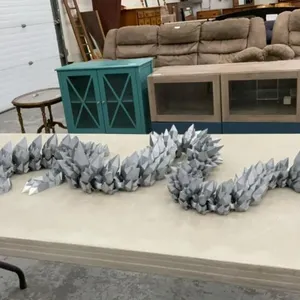 3-D PRINTED SILVER DRAGON