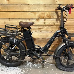 ET CYCLE F1000 8 SPEED FOLDING E-BIKE WITH BATTERY (NO CHARGER, NO KEY, UNKNOWN WORKING CONDITION)