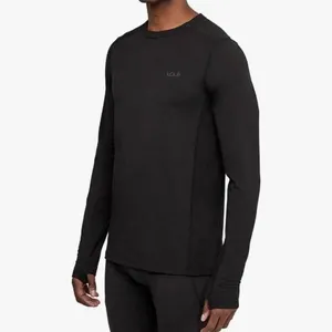 Lole Men’s Merino Wool Baselayer Top, Black, XXL/TTG