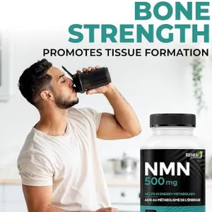 Renew Actives NMN 500 mg 60 Capsules Dietary Supplement