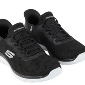 Skechers Women’s Memory Foam Black Slip-On Sneakers – Size 9