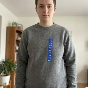 Bench Gray Crewneck Sweatshirt Size L/G Made in Cambodia
