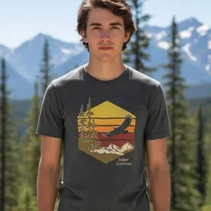 American Apparel 1301 Heavyweight Cotton T-Shirt with Graphic Design