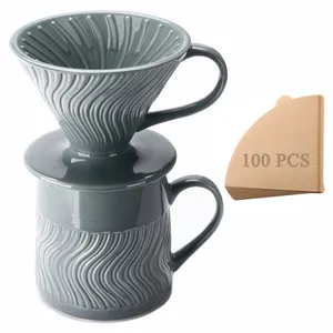 Polydremio Pour Over Coffee Maker Set with Mug and Filters