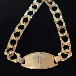 APPROX 10K MEDIC ALERT BRACELET (14.8G)