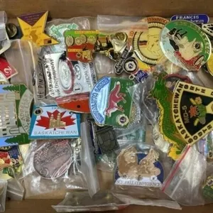 ~45 Lion's Club Pins.