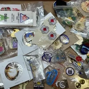 Quantity of Curling pins & other items.