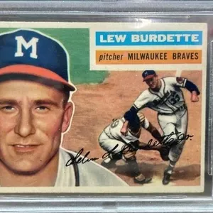 1956 GRADED 6 Lew Burdette TOPPS Baseball Card.