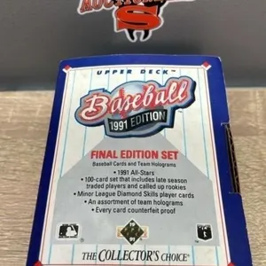 1991 Upper Deck Final Edition Baseball Card Set.
