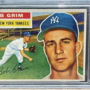 1956 GRADED 6 Bob Grim TOPPS Baseball Card. *DC