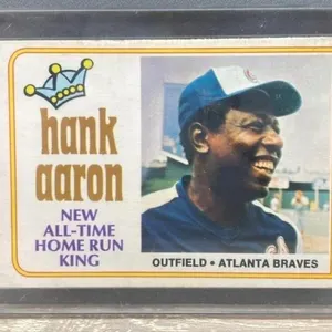 1973 (Hank) Henry Louis Aaron OPC Baseball Card.