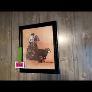 Carolyn Cheney Cowboy Art Print Signed 1995
