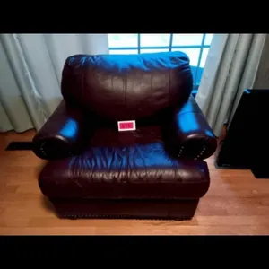 Leather Armchair Brown - Plush Comfort