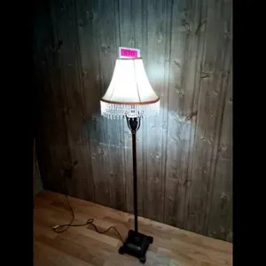 Brown Beaded Floor Lamp