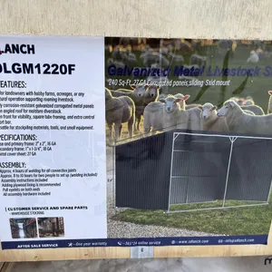Abri à bétail en métal galvanisé 4'x7' Sdlanch SDLGM1220F 2025
 UNRESERVED
