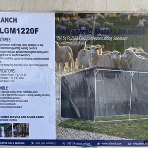 Abri à bétail en métal galvanisé 4'x7' Sdlanch SDLGM1220F 2025
 UNRESERVED