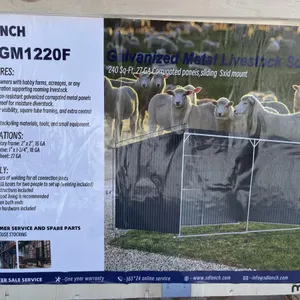 Abri à bétail en métal galvanisé 4'x7' Sdlanch SDLGM1220F 2025
 UNRESERVED