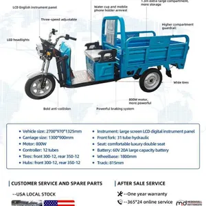 Tricycle électrique Sdlanch IRET13 2025 (Bleu)
 UNRESERVED
