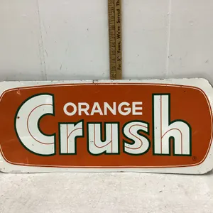 VINTAGE ORANGE CRUSH TIN SIGN