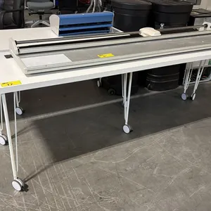 WHITE 78" X 24" MOBILE TABLE