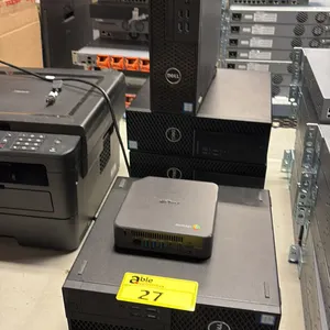 6 DELL DESKTOP COMPUTERS AND 1 ASUS CHROME - NO HDD