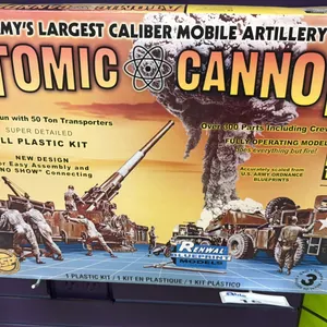 RENWALL BLUEPRINT 1:32 ATOMIC CANNON 280MM GUN WITH TRANSPORTERS MODEL ARTILLERY