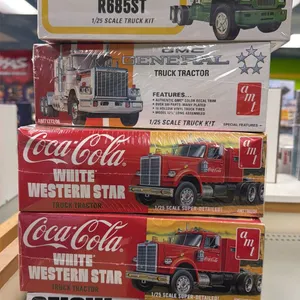 (5) ASSORTED AMI MODEL TRUCK SETS INCLUDING; COCA COLA WHITE WESTERN STAR, SNOW PLOW, MACK R685ST &