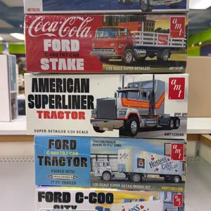 (5) ASSORTED AMI MODEL TRUCK SETS INCLUDING; COCA COLA FORD C-600 TILT CAR STAKE, AMERICAN