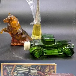 Vintage AVON Boxed Cologne & After Shave With Contents: Pepperbox Pisto, Sterling Six II Wild County, Faithful Laddie Clint & Graceful Giraffe
