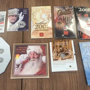 Royal Canadian Mint (9) Special Coins & Coin Sets in Folders
 UNRESERVED