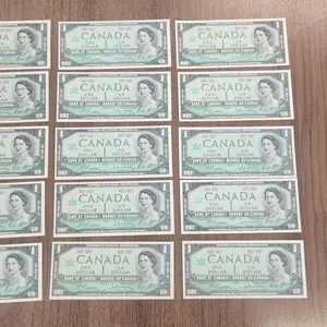 1967 Bank of Canada (15) Crisp Uncirculated Centennial $1 Bank Notes - No Serial Numbers
 UNRESERVED