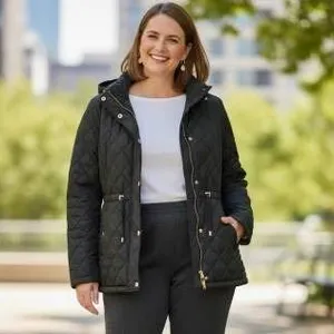 Weatherproof Women’s Quilted Jacket XL with Hood
