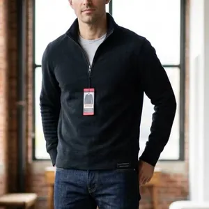 Banana Republic Men’s Half-Zip Pullover Sweatshirt, Black, Size M