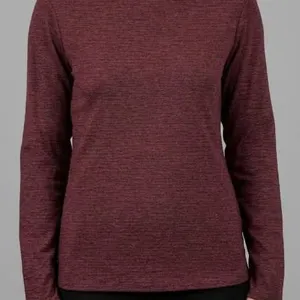 United Colors of Benetton Supima Long-Sleeve Shirt, M Size, Burgundy