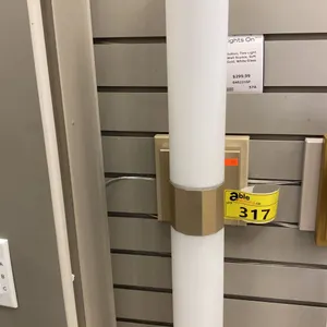 GROUP OF 3 CAPITAL LIGHTING, SUTTON 2 LIGHT WALL SCONCES. SOFT GOLD, WHITE GLASS. 29"L